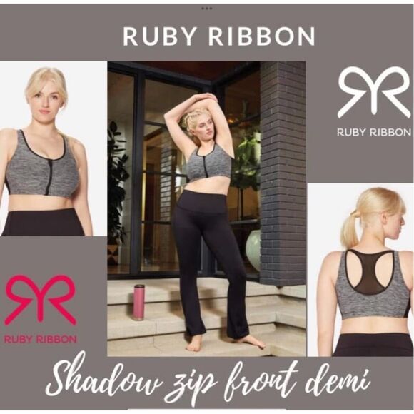 Ruby Ribbon Zip Sport Demiette Shadow Nwt Size 32 - Picture 2 of 7